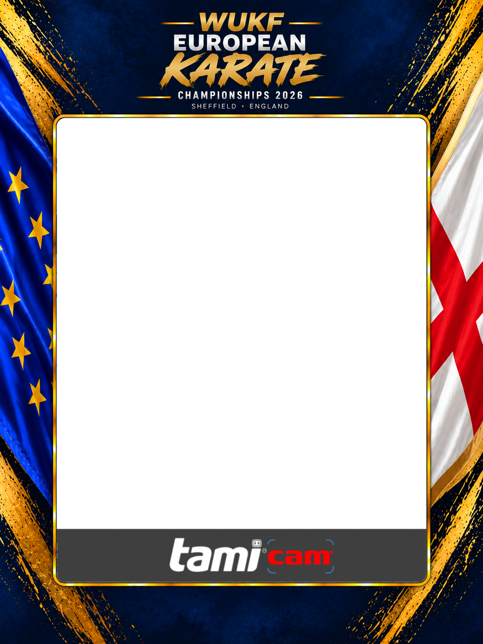 WUKF European Karate Championships 2026 tami cam frame